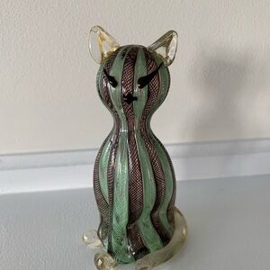 Murano Glass Cat Figurine